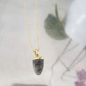 Natural stone necklace